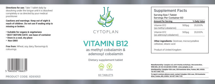 Vitamin B12 (Methylcobalamin & Adenosylcobalamin) - Image 2